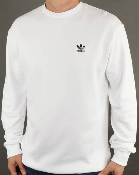 adidas Men's White Sweatshirts 